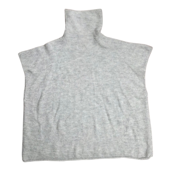 Women's Universal Thread Cozy Gray Turtleneck Sweater Poncho - Picture 12 of 15